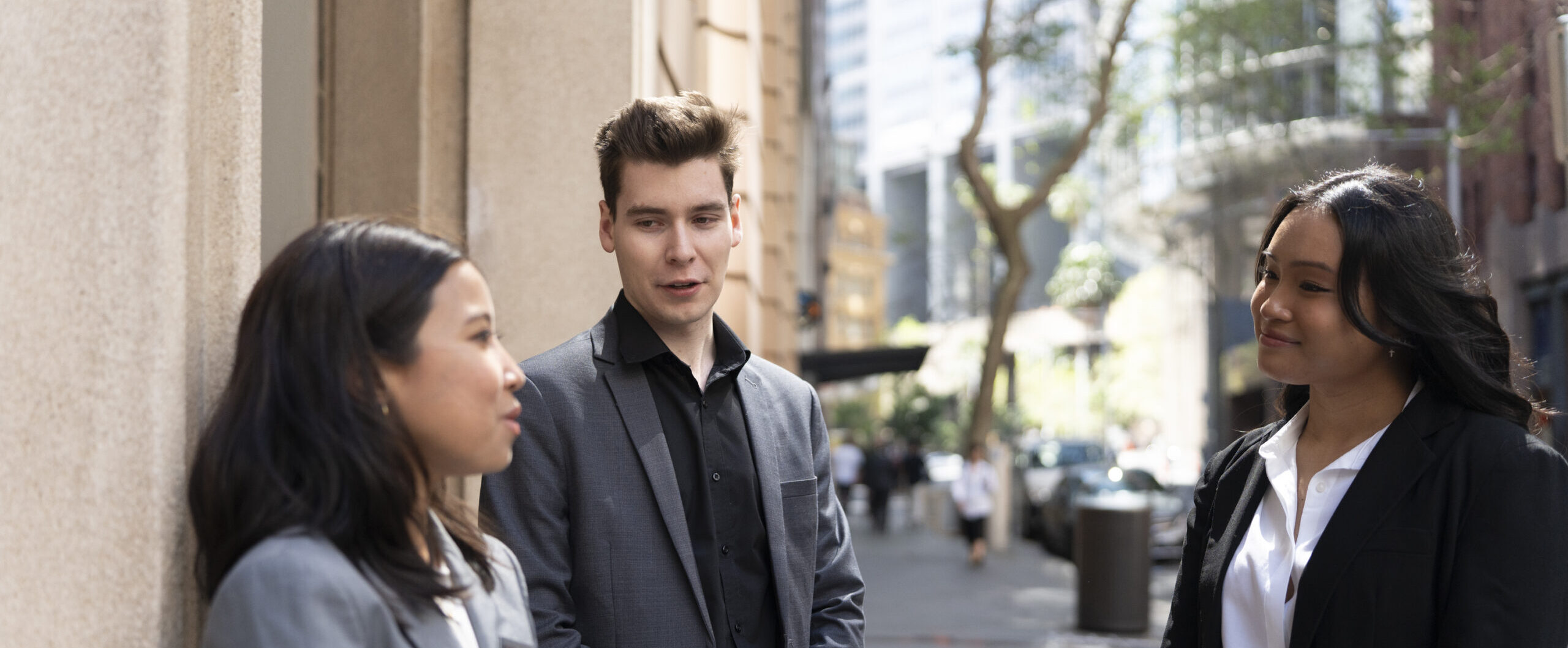 The Hotel School Students on campus